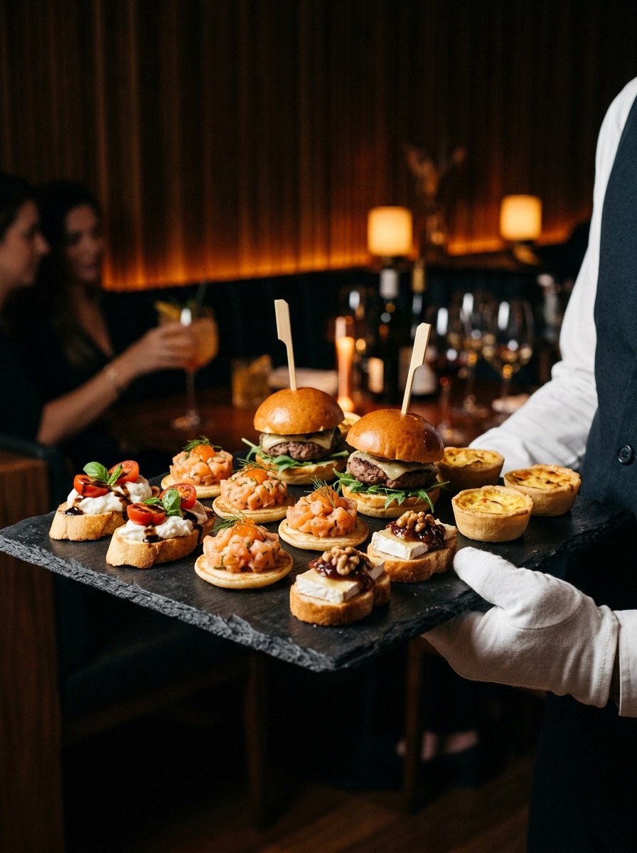 Seleção de finger foods do El Vinos